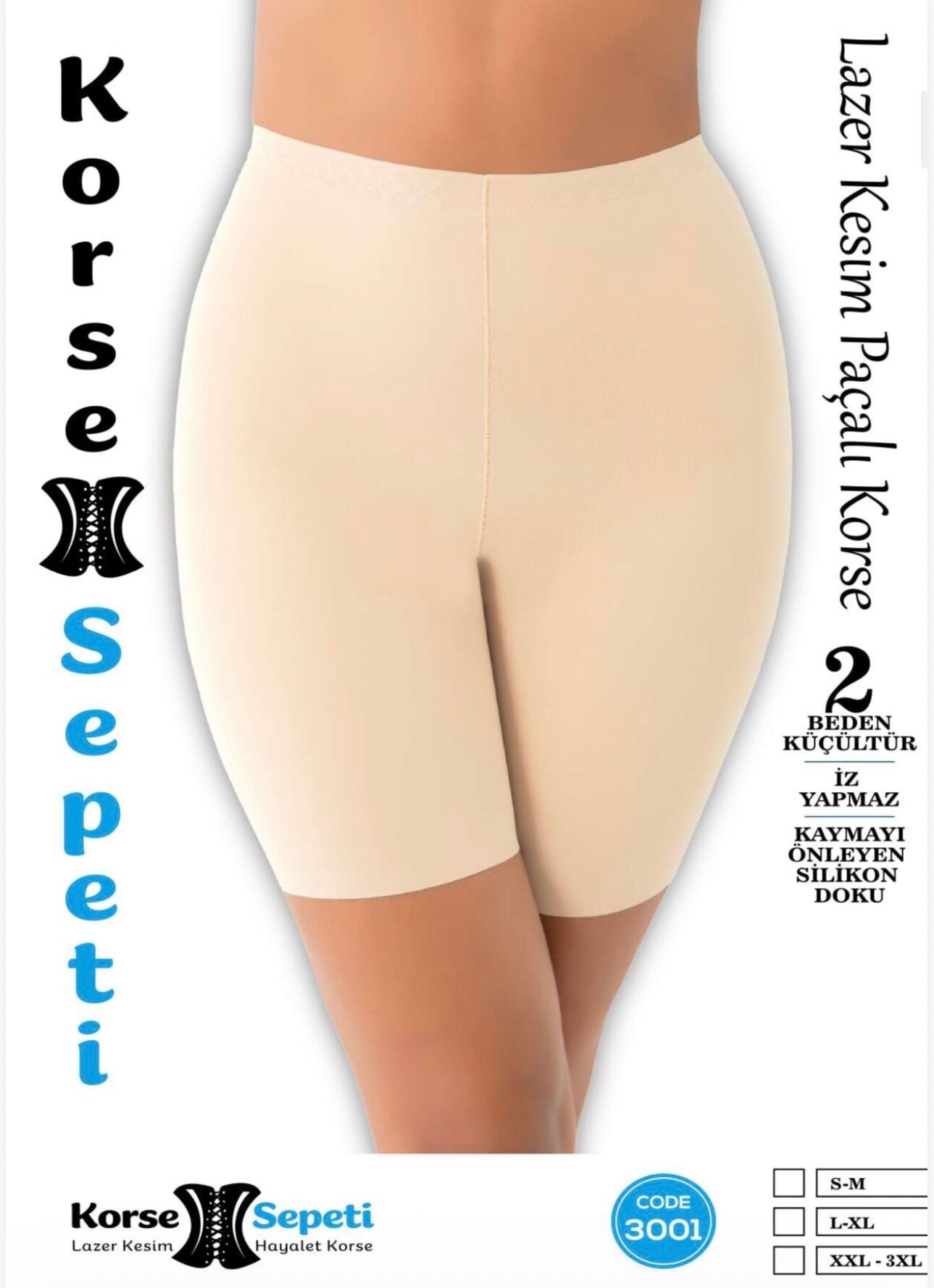 KORSE SEPETİ 3001 LAZER KESİM PAÇALI KORSE 5 Lİ