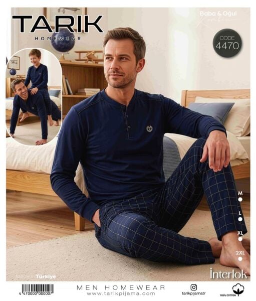 TARIK 4470 ERKEK İNTERLOK PİJAMA TAKIMI