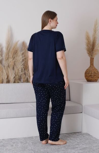 PİJAMONİ 7665-6 MİLAN BATTAL KISA KOL PİJAMA TAKIM