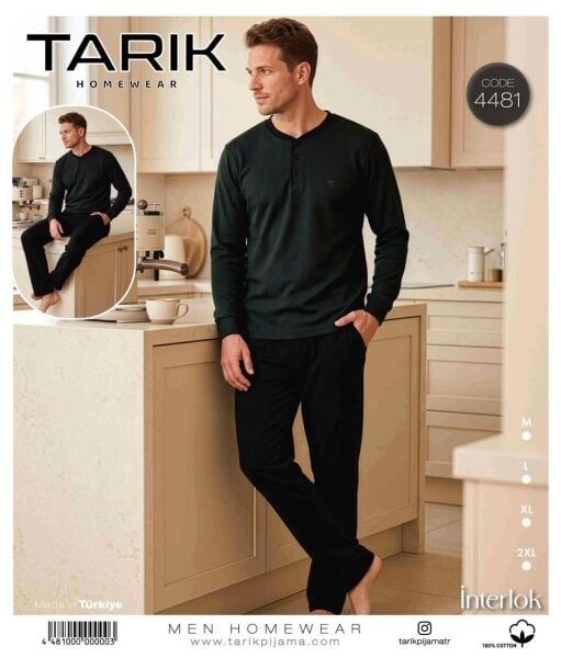 TARIK 4481 ERKEK İNTERLOK PİJAMA TAKIMI
