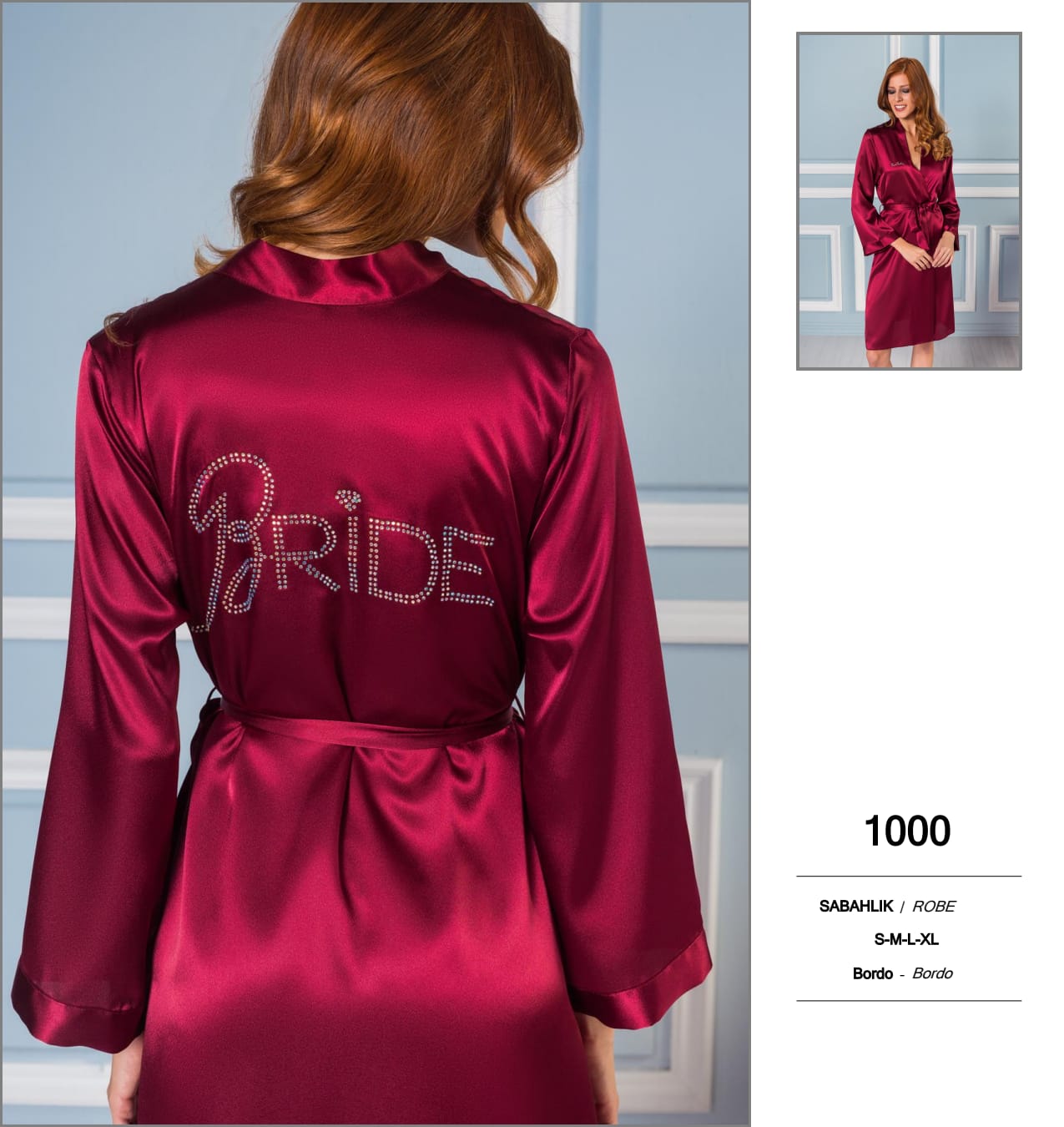 PİERRE CARDİN 1000 BRİDE SATEN SABAHLIK