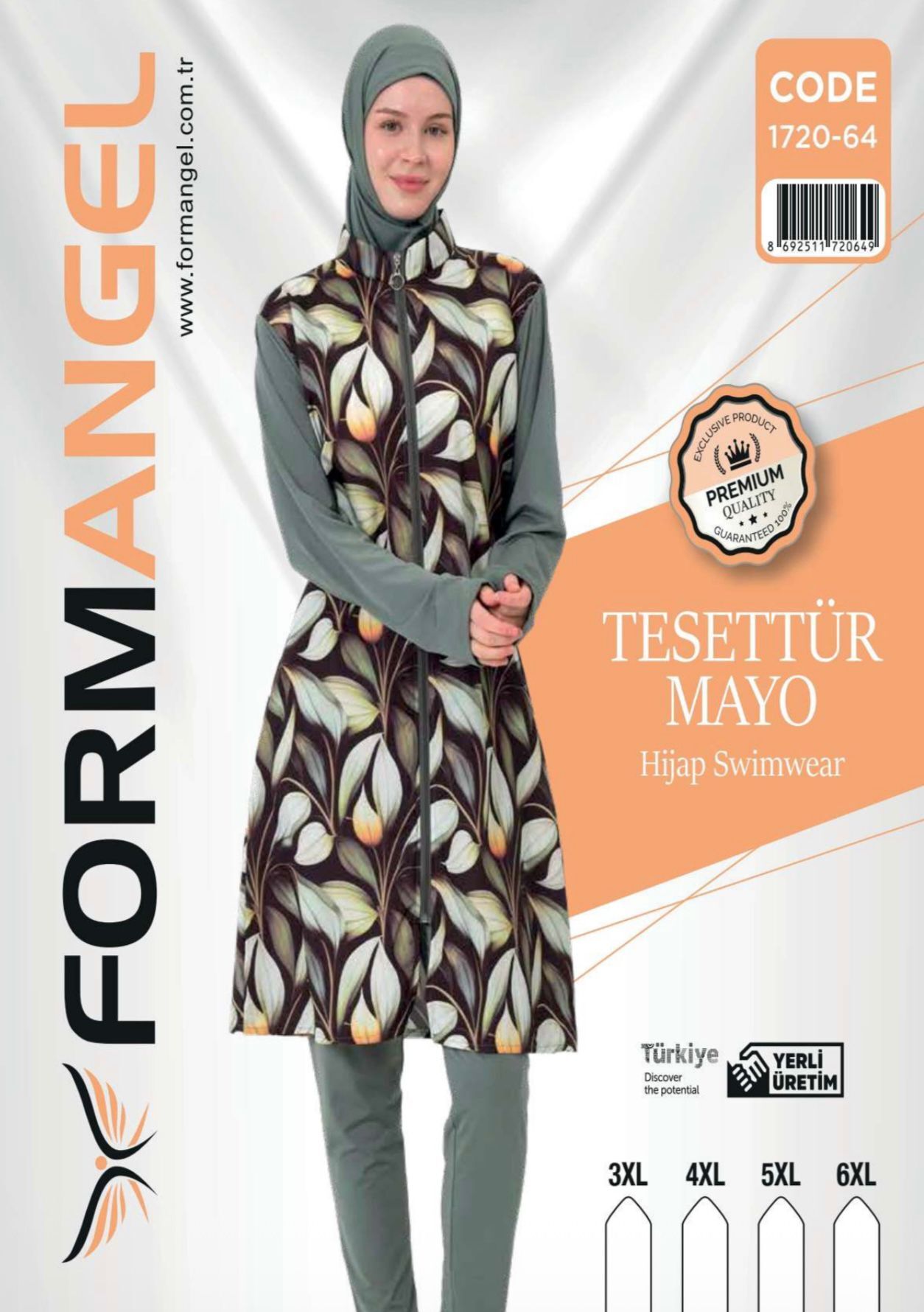 FORM ANGEL 1720-64 BATTAL FERMUARLI TESETTÜR MAYO