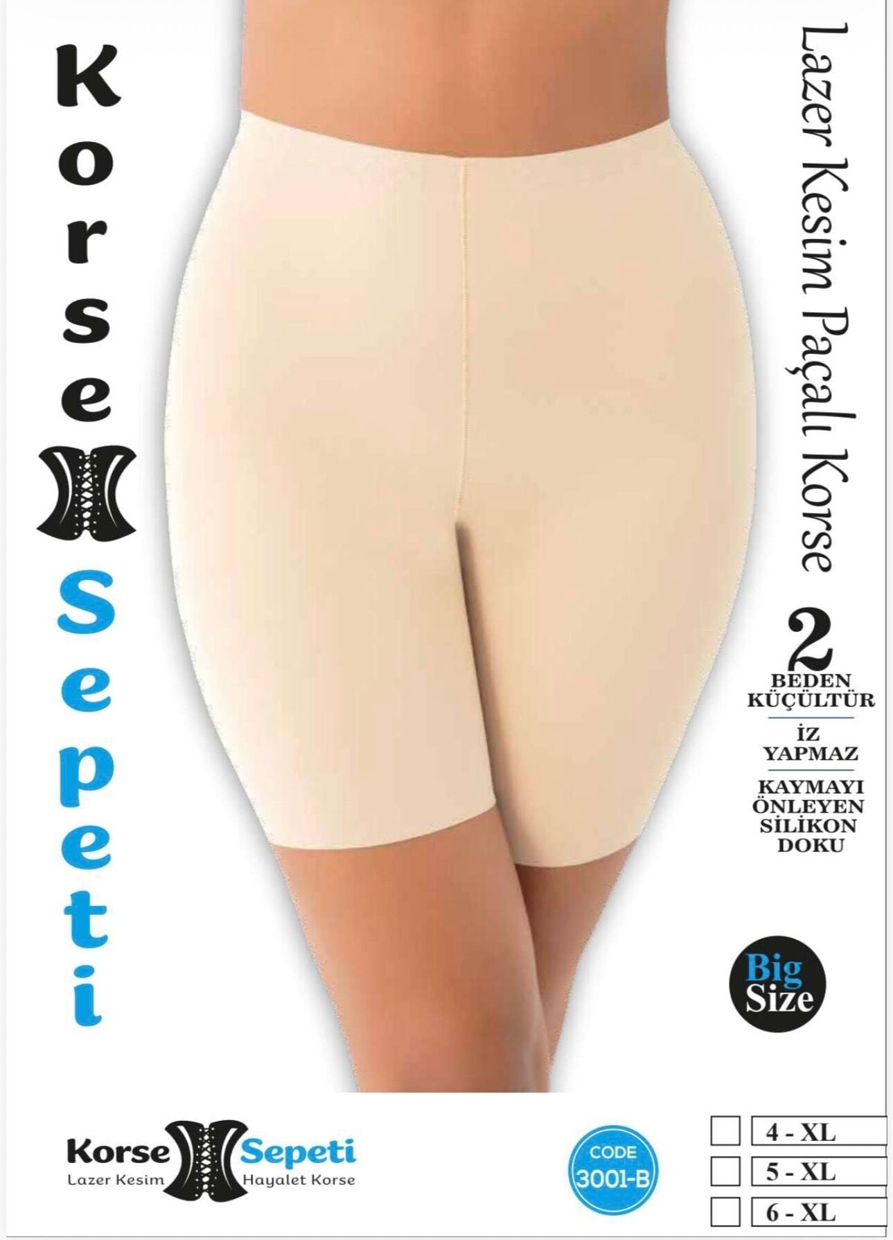 KORSE SEPETİ 3001-B LAZER KESİM PAÇALI KORSE 5 Lİ