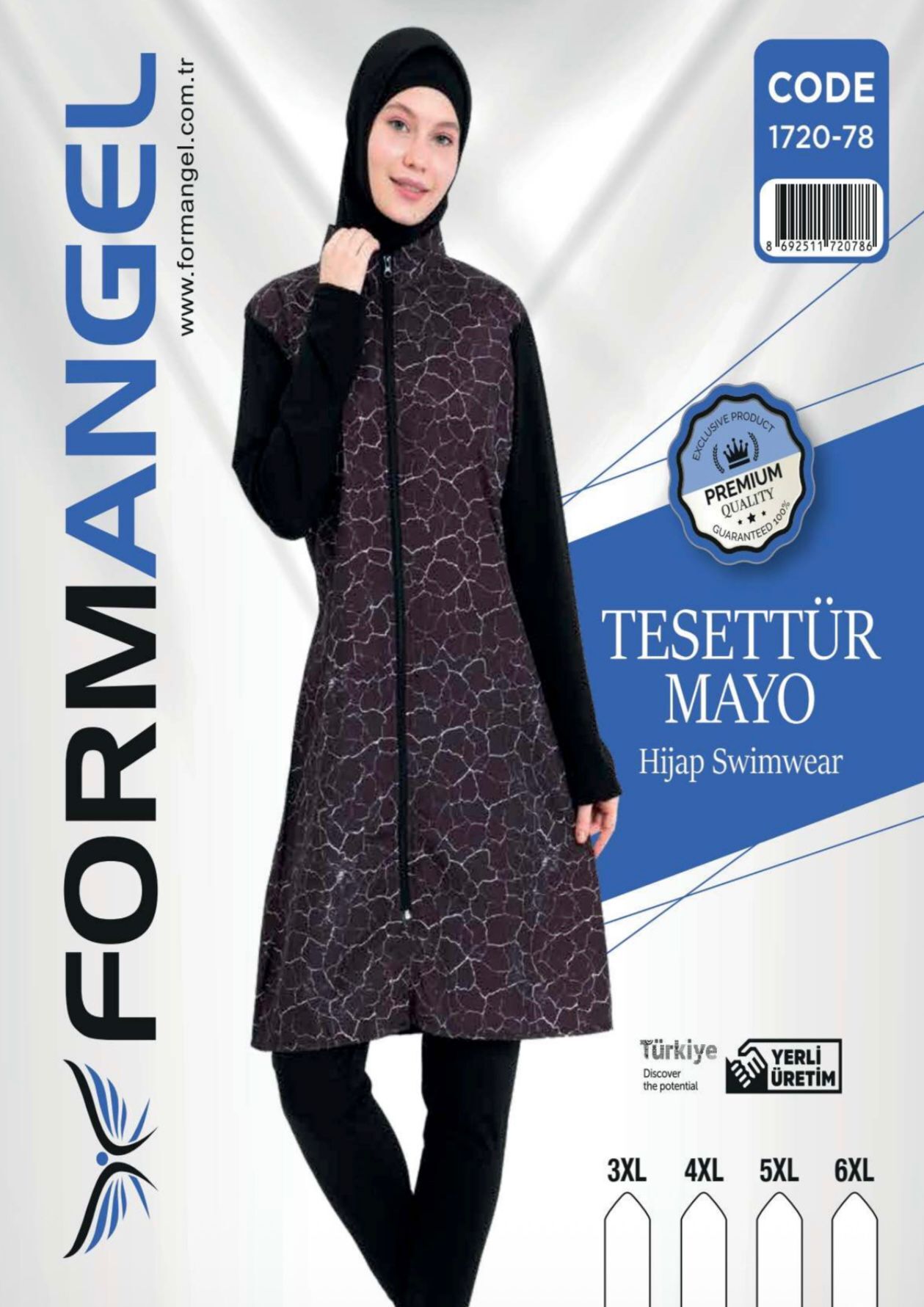 FORM ANGEL 1720-78 BATTAL FERMUARLI TESETTÜR MAYO