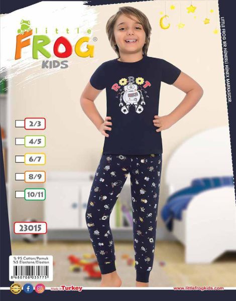 FROG 23015 ERKEK ÇOCUK KISA KOL PİJAMA TK 3-11 YŞ