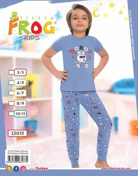 FROG 23015 ERKEK ÇOCUK KISA KOL PİJAMA TK 3-11 YŞ
