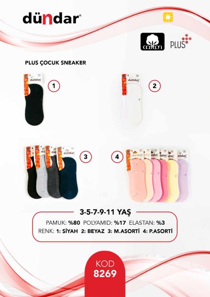 DÜNDAR 8405 ERKEK ÇOCUK PLUS SNEAKER