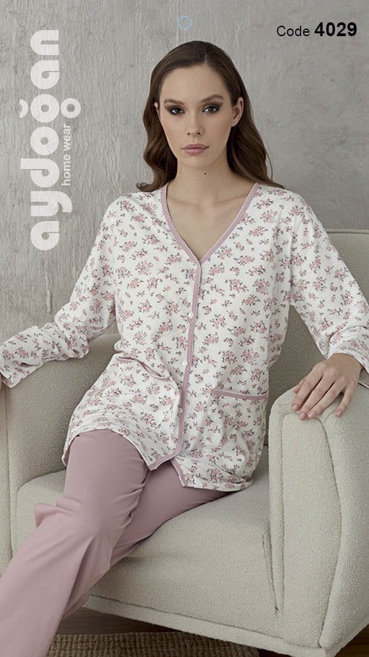AYDOĞAN 4029 BAYAN EMPİRME BOY DÜĞ.PİJAMA TAKIM