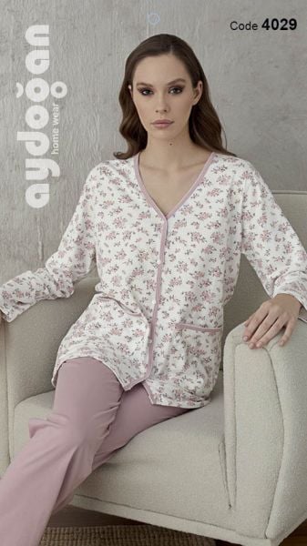 AYDOĞAN 4029 BAYAN EMPİRME BOY DÜĞ.PİJAMA TAKIM