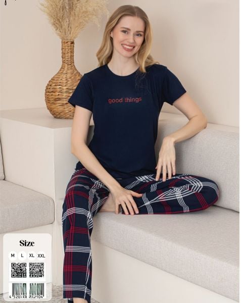 CHARME K600-115 BAYAN MİLAN KISA KOL PİJAMA TAKIM